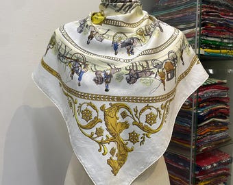 Hermes Silk Scarf Carre 90 