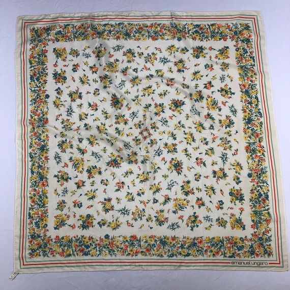 Vintage Emanuel Ungaro Silk Scarf, Vintage Silk N… - image 2