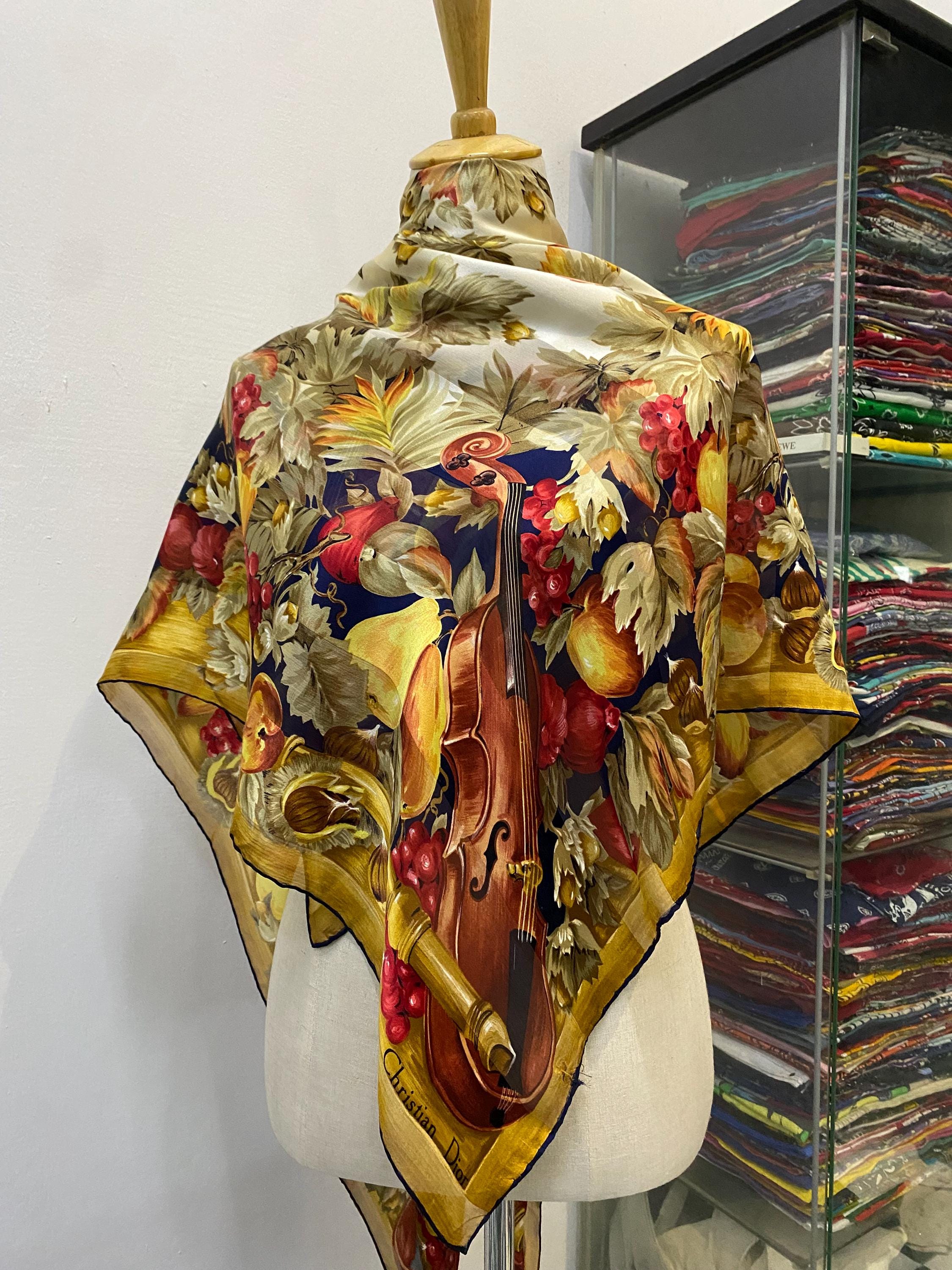 Dior Silk Scarf - Etsy