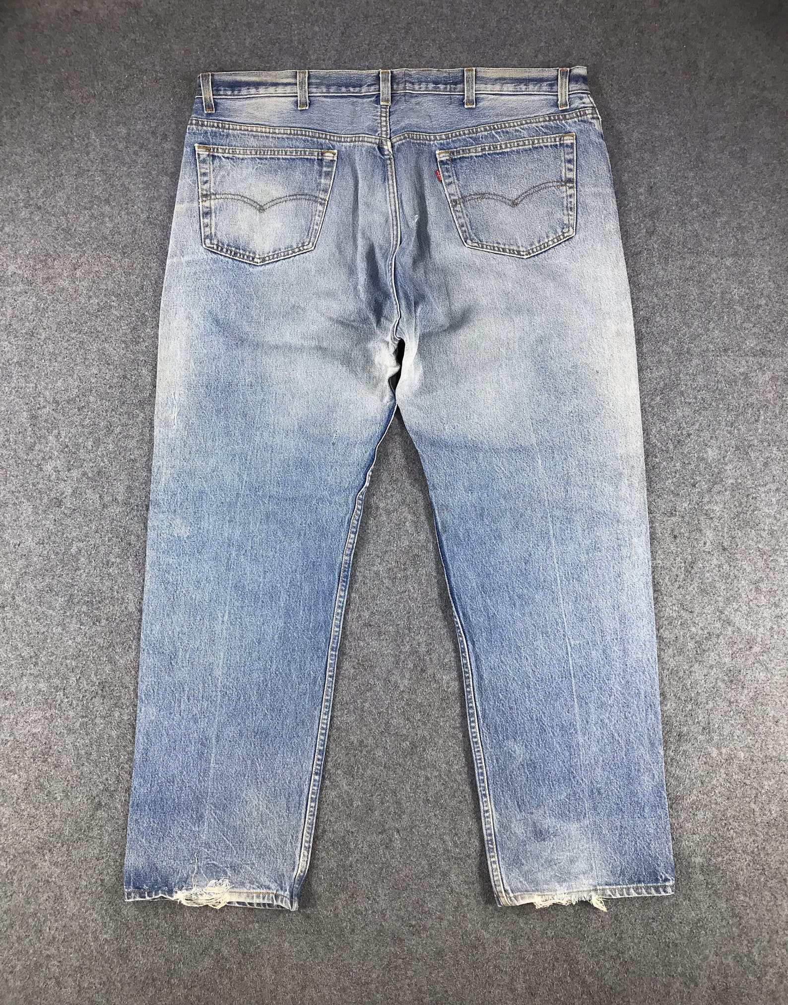 Vintage 90s Light Wash Levis 501 Jeans 42X31 Red Tab Faded | Etsy