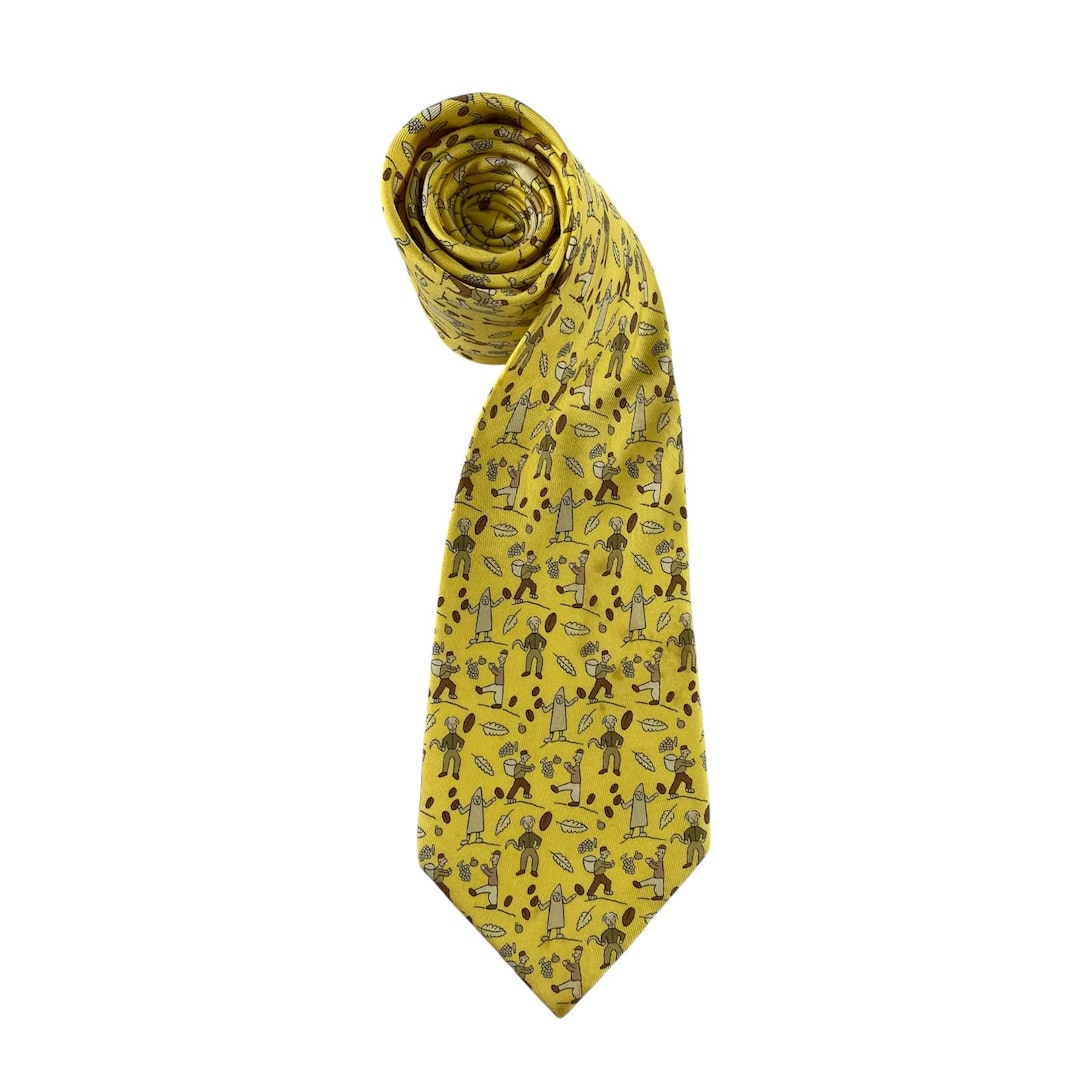 Vintage Hermès Paris Silk Tie 7688 OA, Authentic Hermès Neck Tie