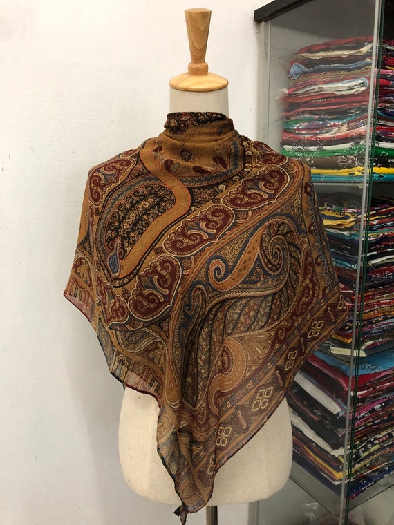 Etro Paisley Wool-Silk Scarf