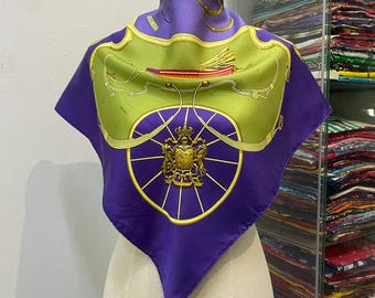 ヴィンテージ エルメス レ タンブール シルク スカーフ エルメス