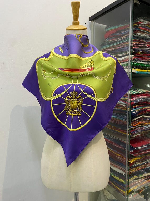 ヴィンテージ エルメス スプリングス シルクスカーフ エルメス シルク