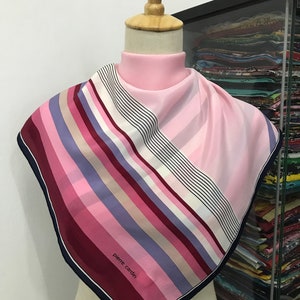Vintage Pierre Cardin Silk Scarf, Pierre Cardin Square Scarf, Vintage Pierre Cardin Silk Neck Scarf, Pierre Cardin Silk Muffler