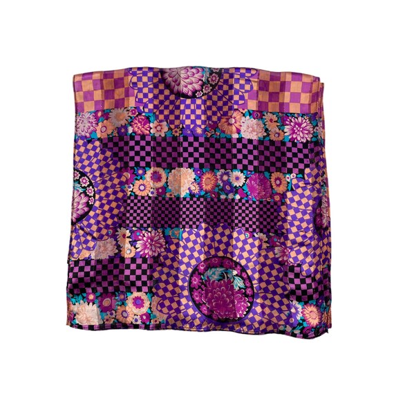 Vintage Anna Sui Silk Scarf Neckerchief Neckwear … - image 2