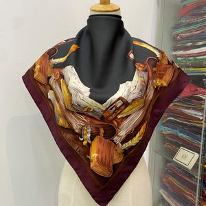 Vintage Christian Dior Silk Scarf Christian Dior Shawl Dior Silk Muffler Christian Dior Silk Head Scarf Vintage Dior Scarf Dior Neck Scarf