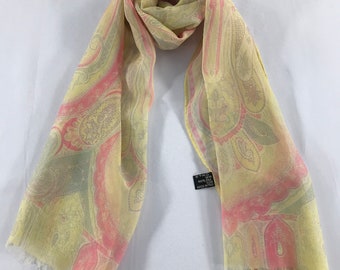 Etro Scarf Muffler Neckwear Multicolor scarf Luxury Scarf Lambswool scarf Cashmere Scarf