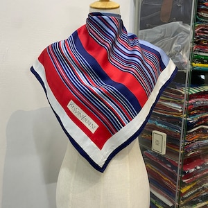 Vintage Yves Saint Laurent Silk Scarf Yves Saint Laurent Silk Muffler Yves Saint Laurent Silk Neck Scarf Yves Saint Laurent Silk Neck Warmer