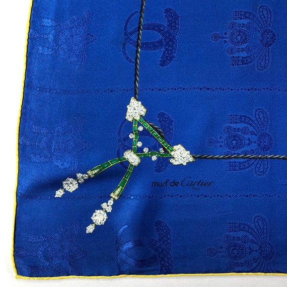 Vintage Cartier Silk Scarf, Must De Cartier Silk Scar… Gem