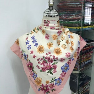 Vintage Christian Dior Silk Scarf Christian Dior Shawl Dior Silk Muffler Christian Dior Silk Head Scarf Vintage Dior Scarf Dior Neck Scarf