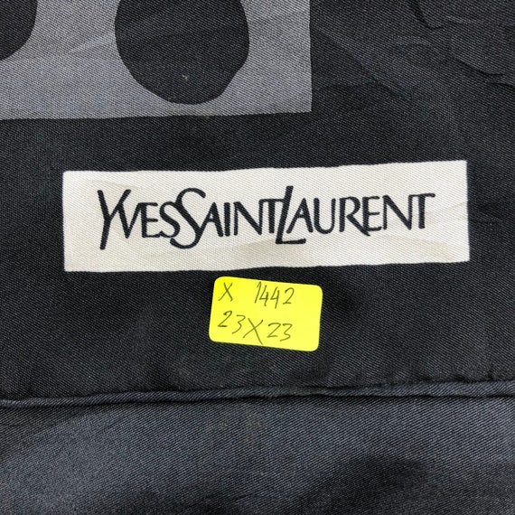 Vintage Yves Saint Laurent Silk Scarf Yves Saint … - image 6