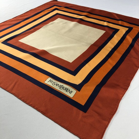 Vintage Yves Saint Laurent Silk Scarf Yves Saint … - image 3