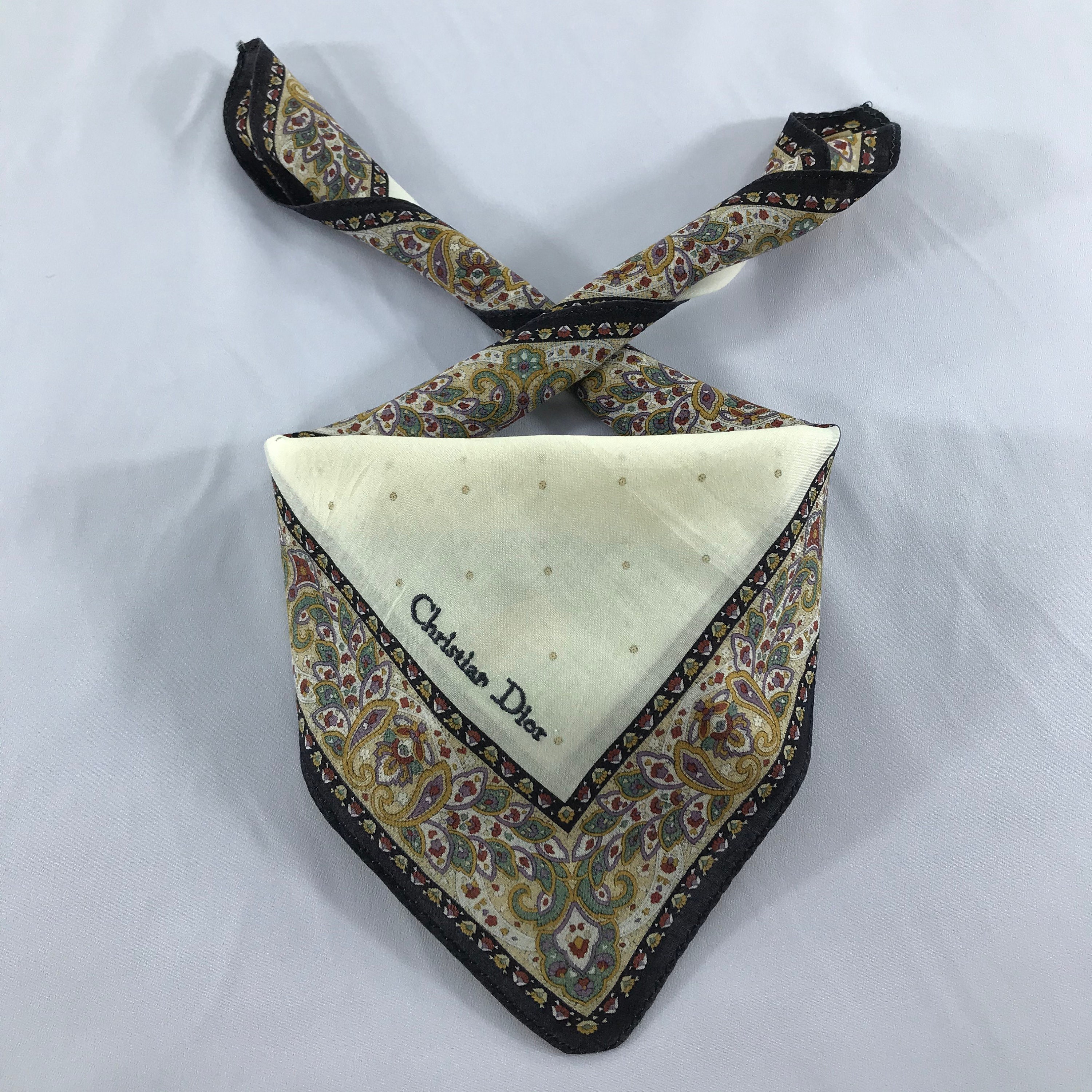 Louis Vuitton Cotton Denim Monogram Trunks & Bags Bandana Scarf (SHF-2 –  LuxeDH