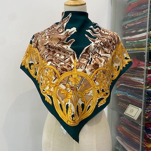Vintage Christian Dior Silk Scarf Christian Dior Shawl Dior Silk Muffler Christian Dior Silk Head Scarf Vintage Dior Scarf Dior Neck Scarf