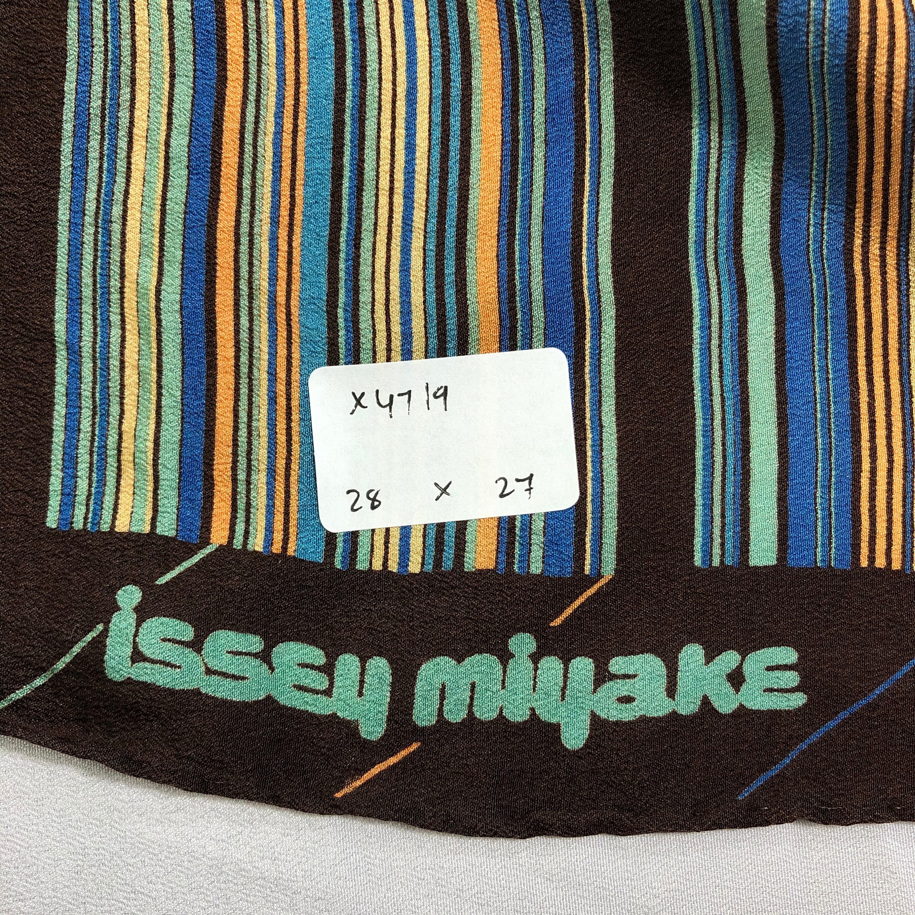 Vintage Issey Miyake Silk Scarf, Issey Miyake Neckerchief Vintage Issey Miyake Silk Scarf, Issey Miyake Neckerchief