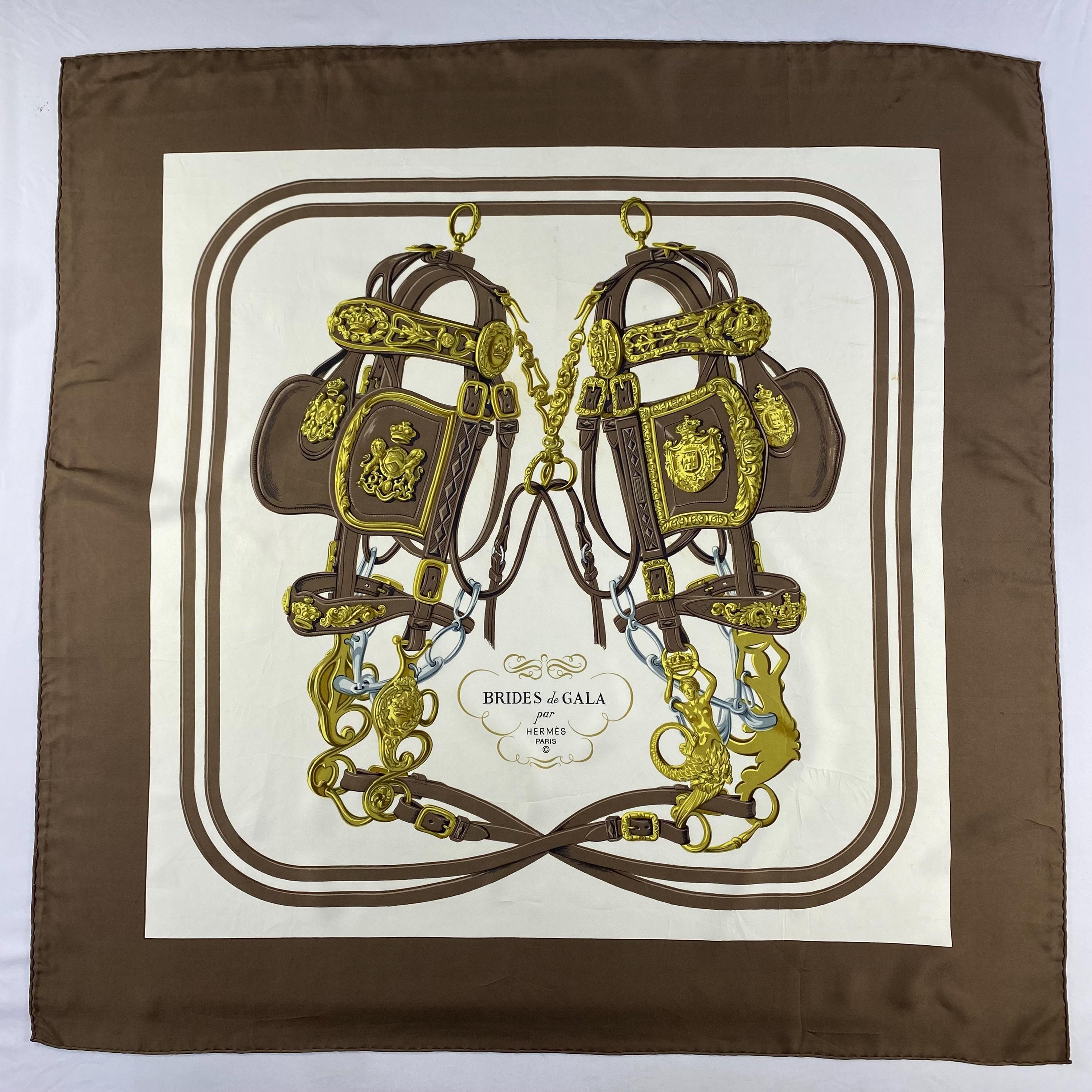 Vintage Hermes Brides De Gala Silk Scarf Vintage Hermes Key Scarf