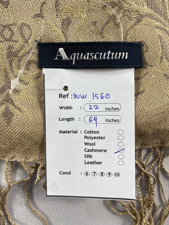 Vintage Aquascutum Scarf Muffler Aquascutum Check… - image 9