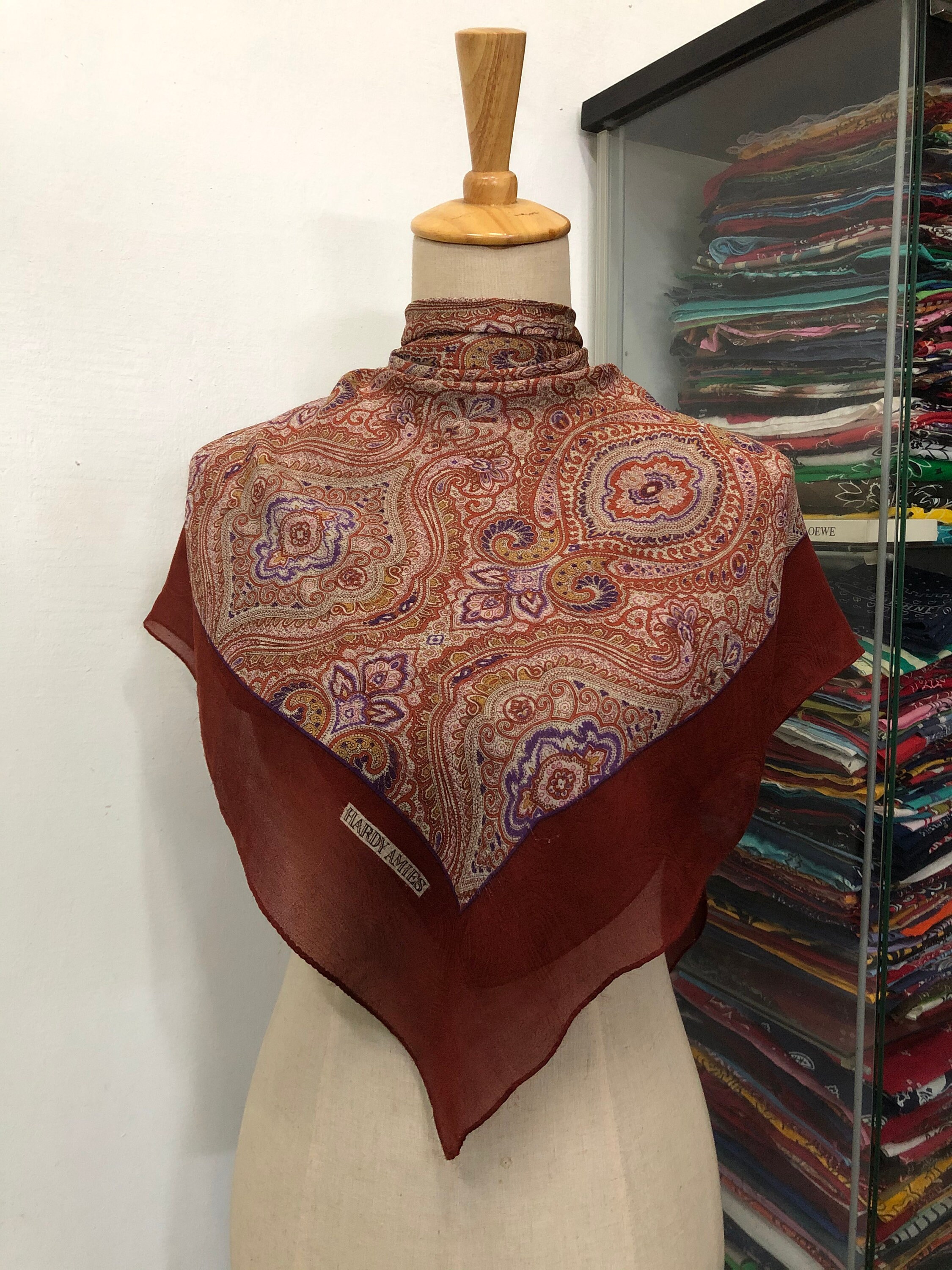 Vintage Hardy Amies Scarf, Twill Silk Scarf, Vintage Silk Vintage Hardy Amies Scarf, Twill Silk Scarf, Vintage Silk