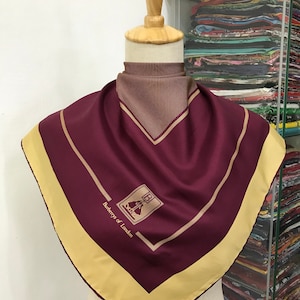 Vintage Burberry Silk Scarf, Burberry Silk Muffler, Vintage Burberry Neckerchief, Burberry Silk Muffler, Vintage Burberry Shawl