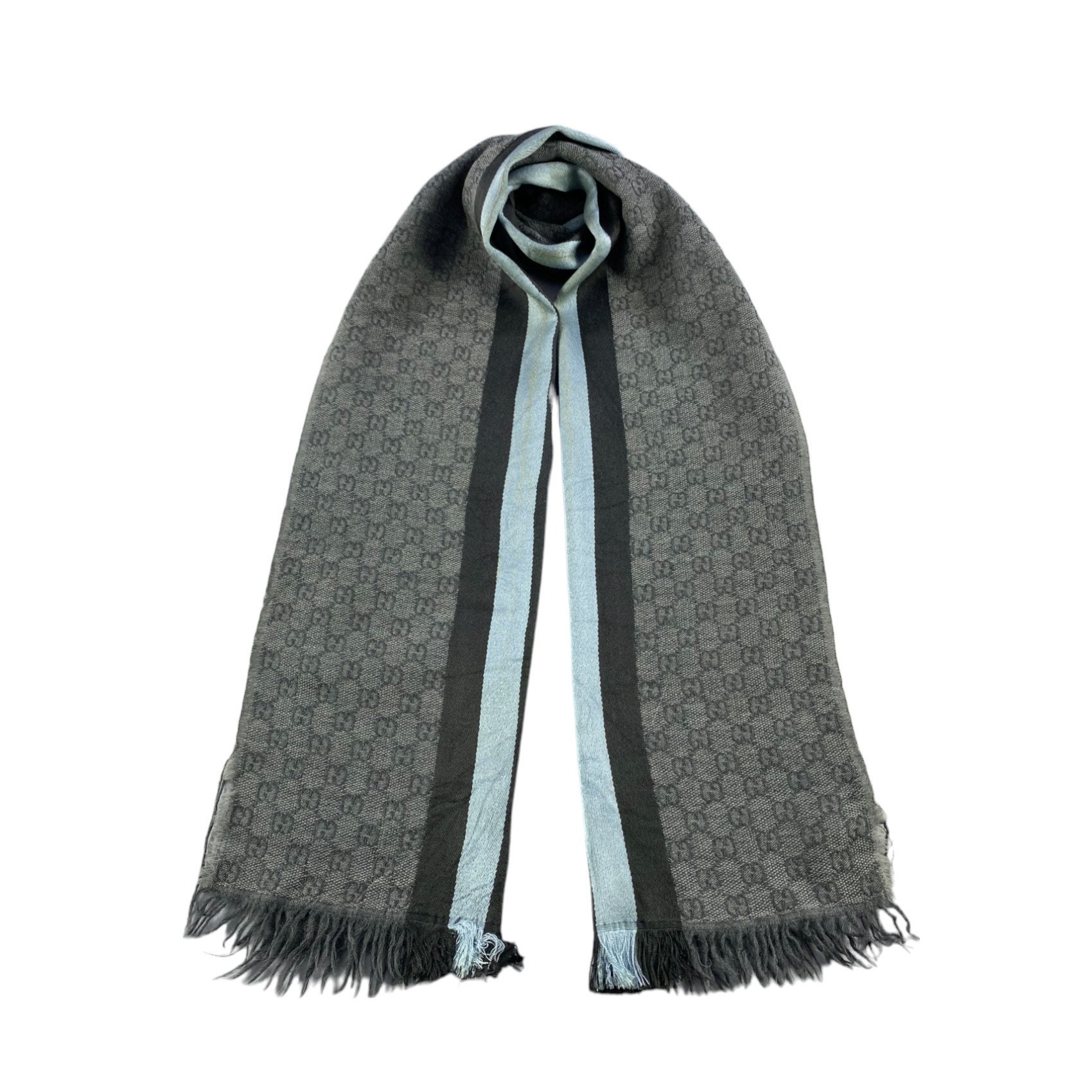 Gucci Scarf Muffler, Vintage Gucci Wool Scarf, Gucci Winter