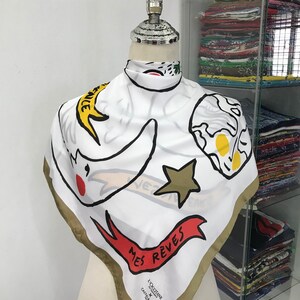 Vintage Jean Charles De Castelbajac Silk Scarf Neckerchief