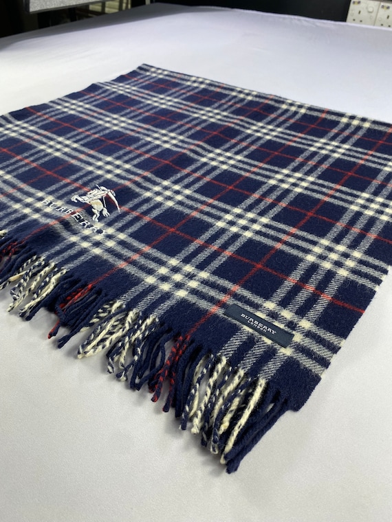 Vintage Big Burberry Scarf Burberry Wool Wrap Vintage Burberry