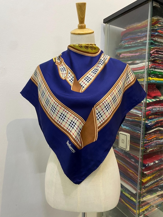 カバンに首元に Burberry シルクスカーフ 楽天市場】BURBERRY バーバリー スカーフ SS CHK PDOT SLK