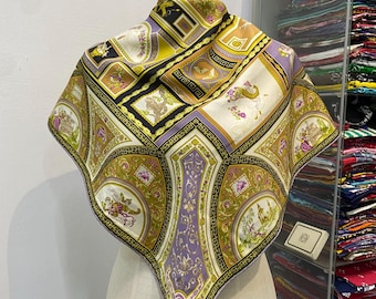 ヴィンテージ ETRO ミラノ ペイズリー柄 スカーフ 70-30% ウール