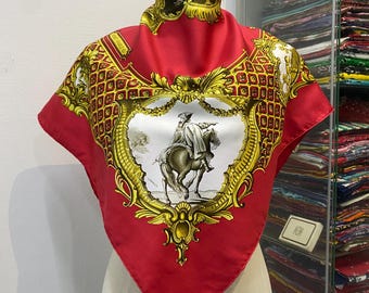 Vintage Hermes Louis XV by Philippe Ledoux Seidenschal Vintage Hermes Tuch Hermes Quadratischer Schal Hermes 34x34
