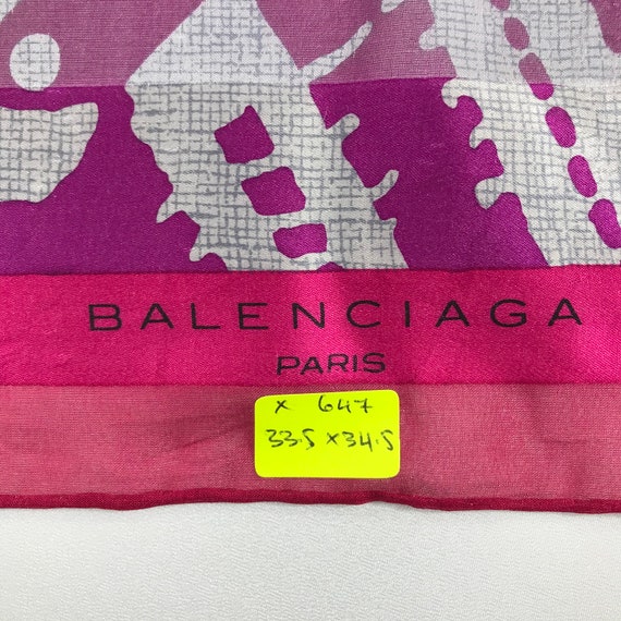 balenciaga scarf pink