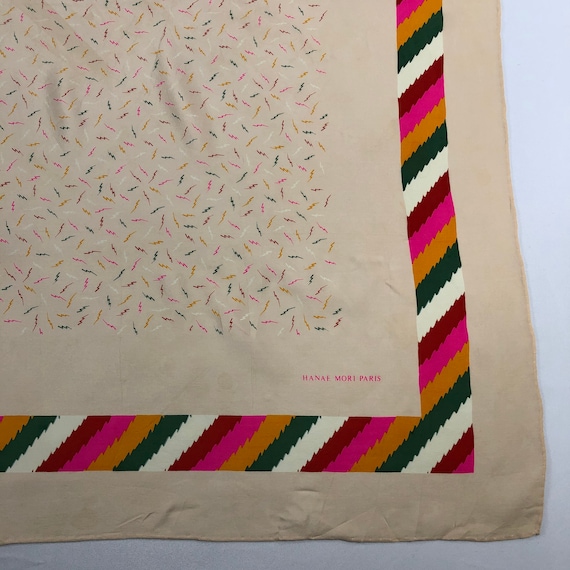 Vintage Hanae Mori Silk Scarf, Hanae Mori Silk St… - image 7