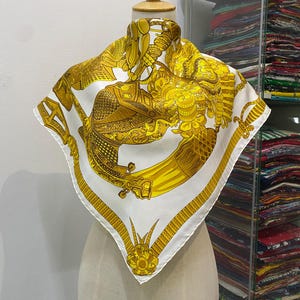 ヴィンテージ エルメス スプリングス シルクスカーフ フィリップ