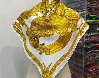 ヴィンテージ エルメス Les Voitures a Transformation シルク