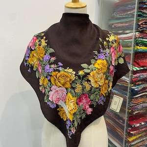Vintage Yves Saint Laurent Silk Scarf Yves Saint Laurent Silk Muffler Yves Saint Laurent Silk Neck Scarf Yves Saint Laurent Silk Neck Warmer