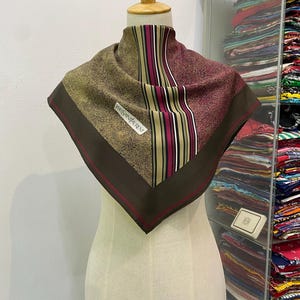 Vintage Yves Saint Laurent Silk Scarf Yves Saint Laurent Silk Muffler Yves Saint Laurent Silk Neck Scarf Yves Saint Laurent Silk Neck Warmer
