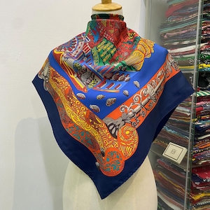 Vintage Hermès L'atlantide Silk Scarf Hermes Square Scarf Vintage Hermes Silk Scarf Hermes Square Scarf Hermes 34