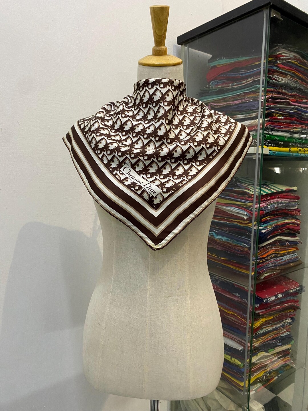 Vintage Christian Dior Silk Scarf Christian Dior Shawl Dior Silk