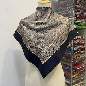 イッセイミヤケ　ISSEY MIYAKE　スカーフ　絹　初期　ヴィンテージ Vintage Issey Miyake Scarf, Issey Miyake Neckerchief, Vintage