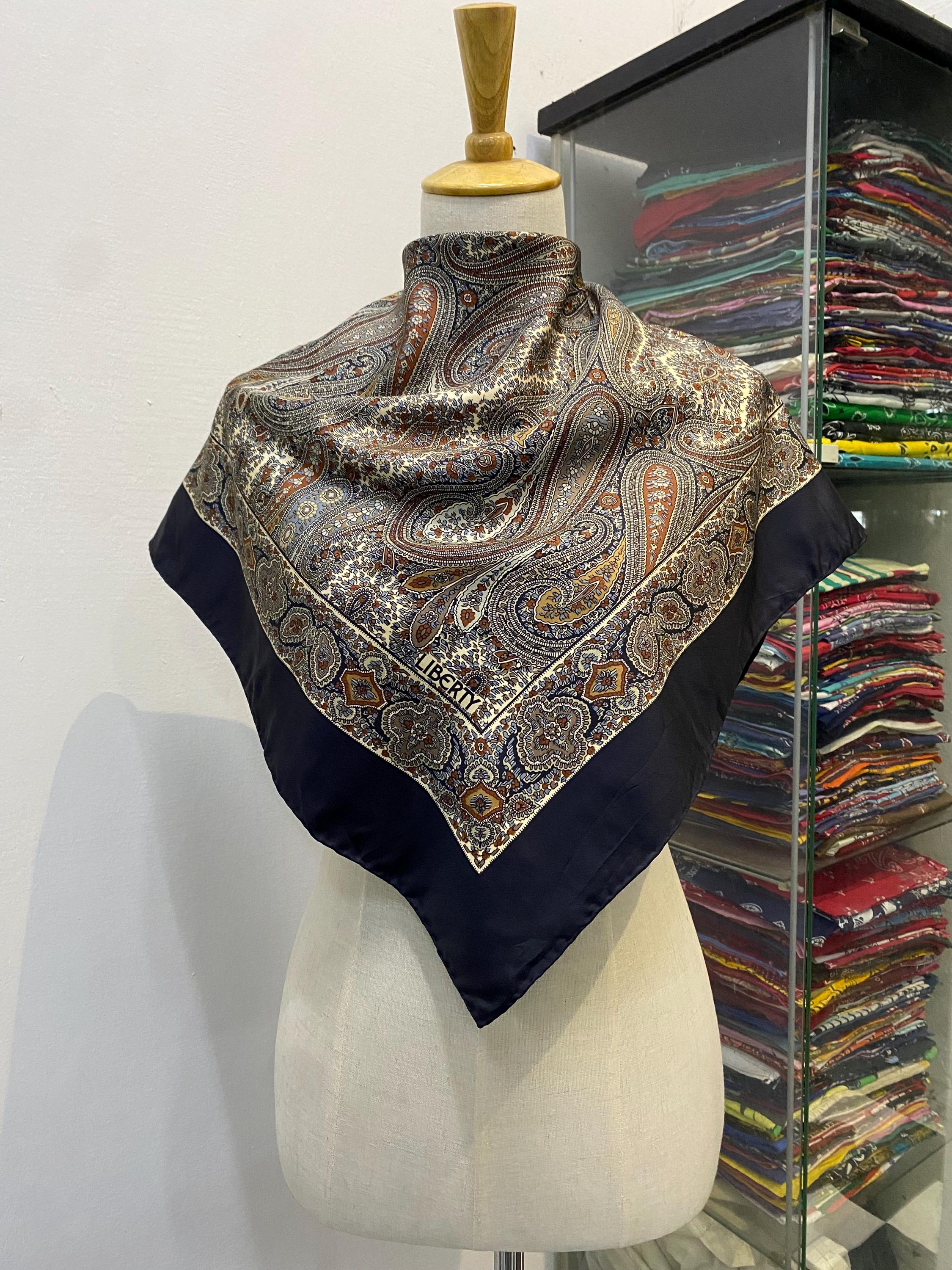 Vintage Liberty Silk Scarf Liberty London Silk Muffler Liberty