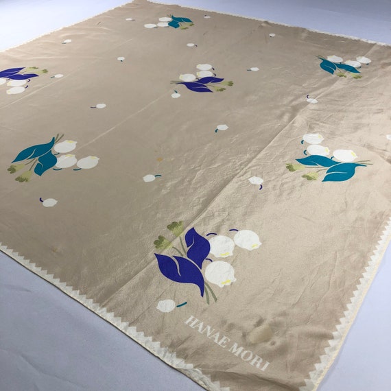 Vintage Hanae Mori Silk Scarf, Hanae Mori Silk St… - image 3