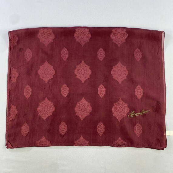 Vintage Borsalino Silk Scarf, Twill Silk Scarf, Vintage Silk
