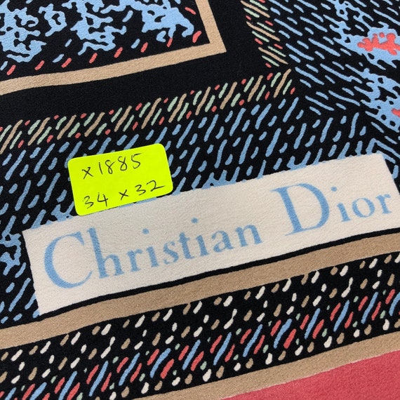 Vintage Christian Dior Silk Scarf Christian Dior … - image 6