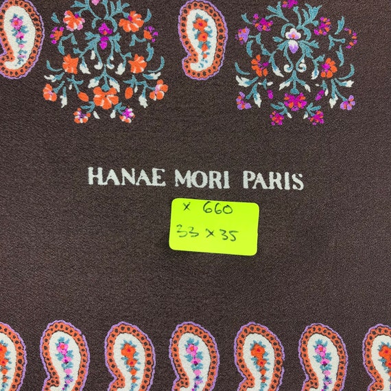 Vintage Hanae Mori Silk Scarf, Hanae Mori Silk St… - image 7