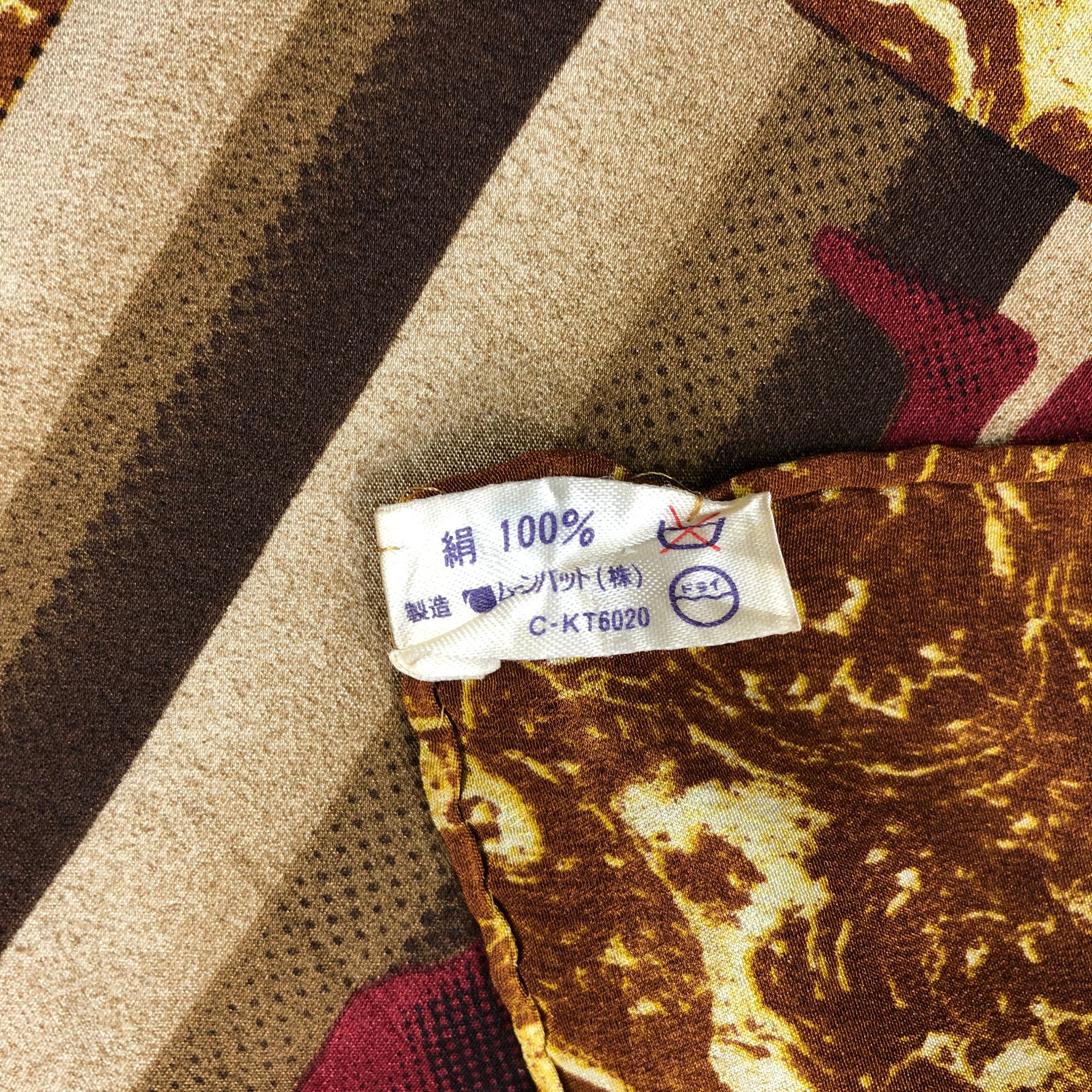 Vintage Jean Paul Gaultier Silk Scarf, Gaultier Homme Scarf