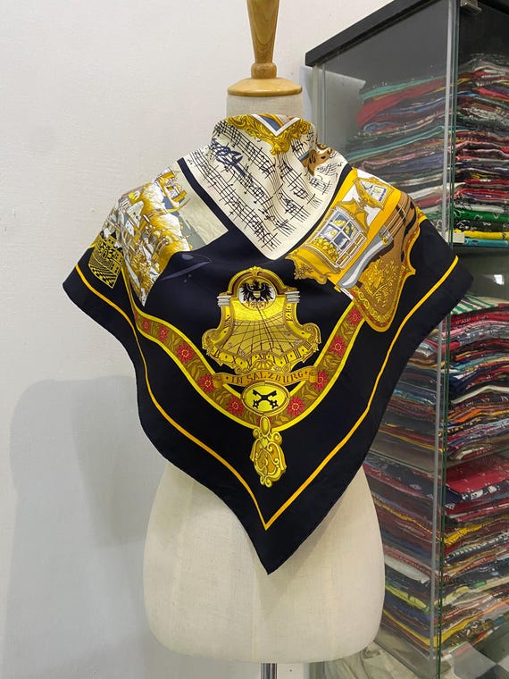 Vintage Hermes in Salzburg Silk Scarf Vintage Hermes Key Scarf