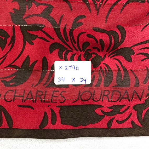 新品未使用　シャルル　ジョルダン　スカーフ CHARLES JOURDAN（シャルル・ジョルダン）スカーフ シルク100