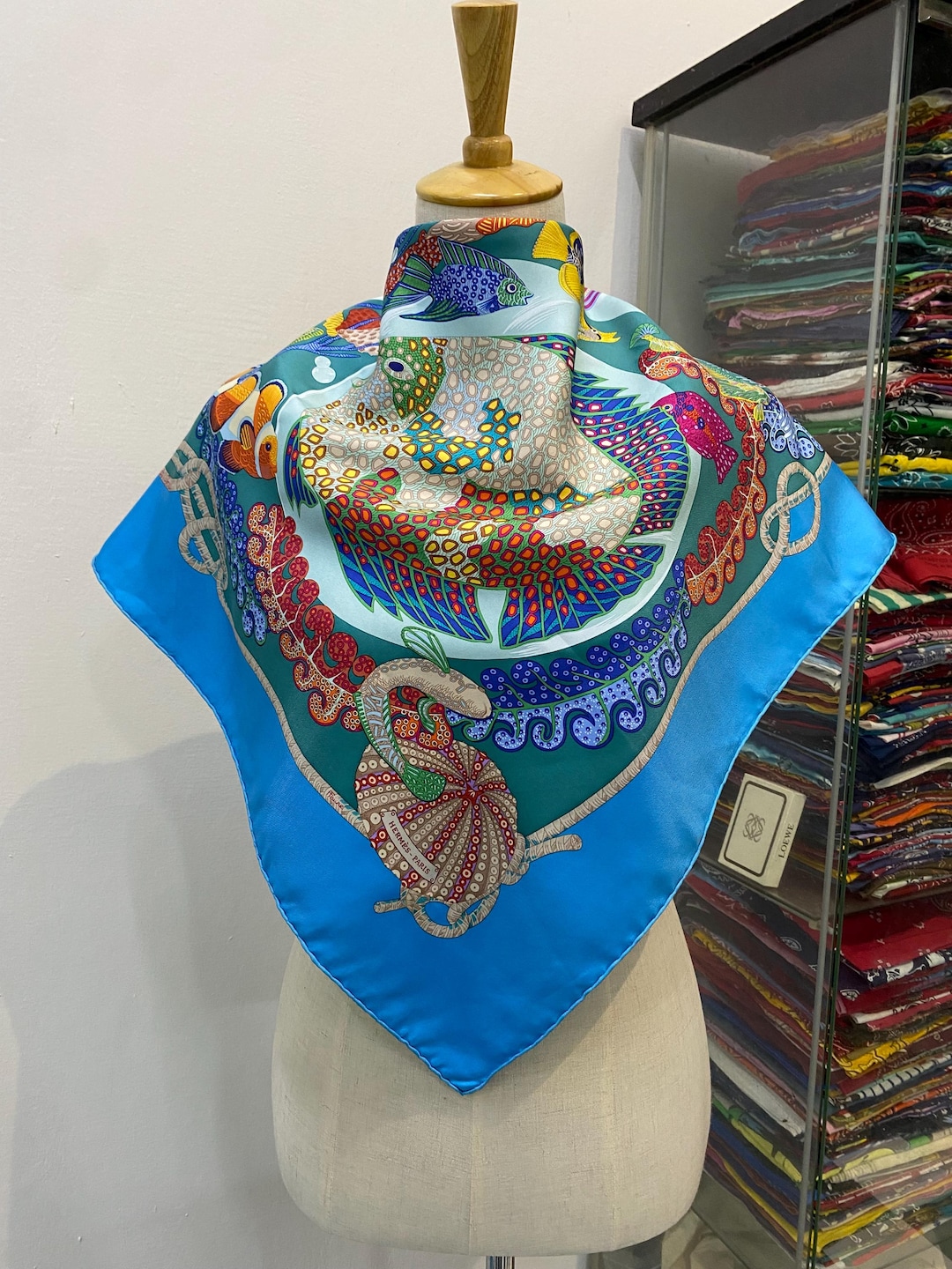 Vintage Hermes Grands Fonds Silk Scarf Vintage Hermes Key Scarf