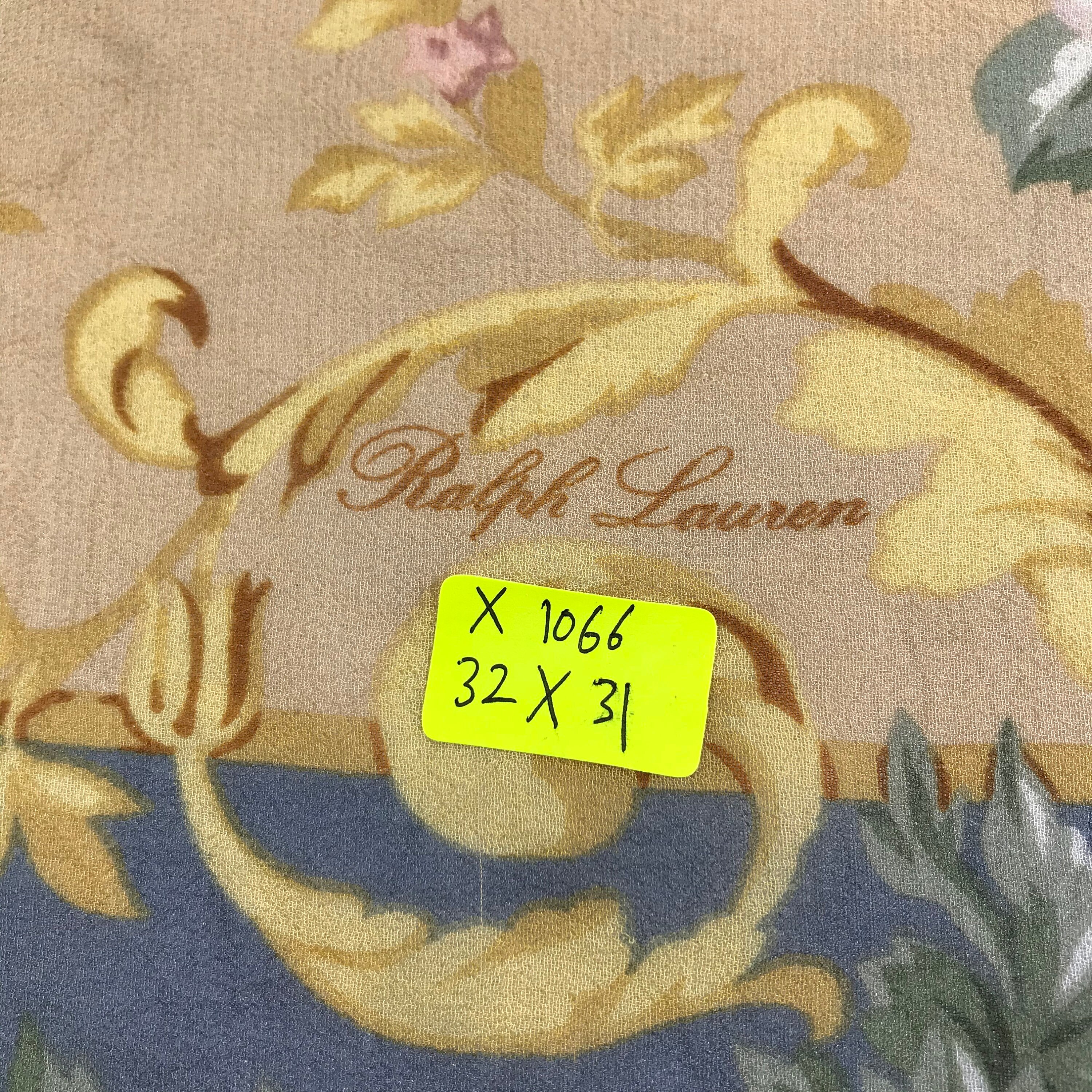 Vintage Ralph Lauren Silk Scarf, Ralph Lauren Silk Shawl