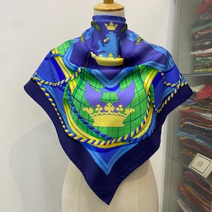 Vintage Hermes Grande Tenue Silk Scarf Hermes Square Scarf Vintage Hermes Silk Scarf Hermes Square Scarf Vintage Hermes Foulards